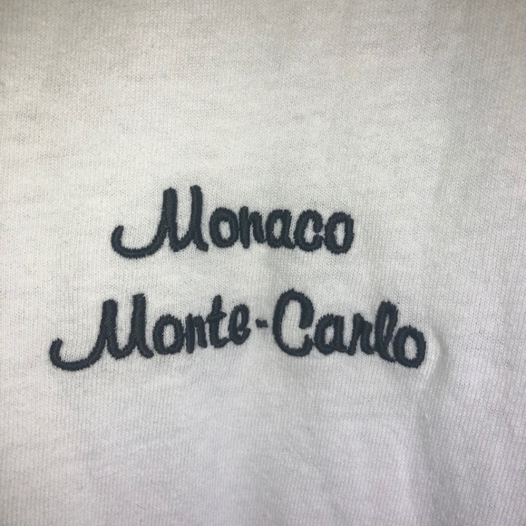 Brandy Melville Monaco Monte-Carlo Embroidered Tee - Picture 2 of 4
